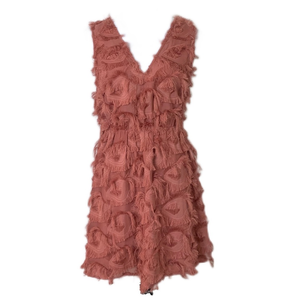 & Other Stories Anthropologie Sleeveless Eyelash Cocktail Dress Size 10